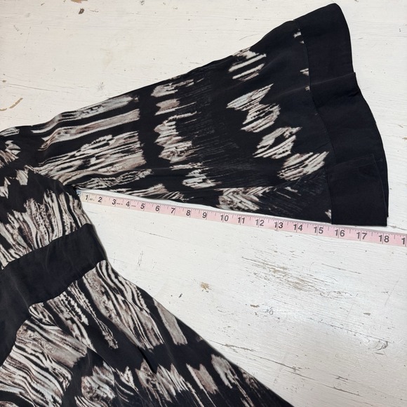 Marciano by Guess Dress S Silk Black Bohemian 60's Tie Dye Festival Luxe Pockets - Picture 10 of 14